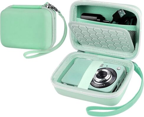 Carrying & Protective Case for Digital Camera Compatible with Kodak Pixpro/Canon PowerShot ELPH 180/190 / Sony DSCW800 / DSCW830, Camera Storage Holder for SD Card and Accessories (Black) in Saudi Arabia