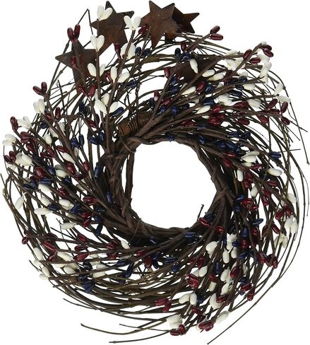 CWI Gifts Pip and Twig with Rusty Star Wreath, 7-Inch, Ivory in Saudi Arabia