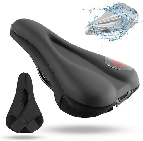 ROCKBROS Bike Seat Cover Bike Seat Cushion Gel Padded Comfortable for Peloton Seat Cushion Men Women, Outdoor & Indoor in Saudi Arabia