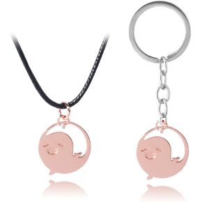 ZNTU Hu Tao Ghost قلادة ومجموعة سلسلة المفاتيح لعبة Genshin Impact Merch كوسبلاي مجوهرات إكسسوارات قلادة لطيفة للأولاد والبنات in Kuwait