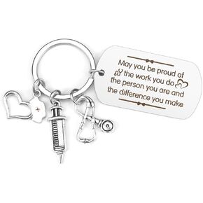 Vesberkl Nurse Gifts,Nurse Gifts for Women,Nurse Keychain,Nurse Appreciation Gifts,Christmas Nurse Gifts