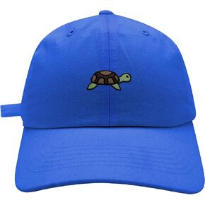 Turtle Baseball Cap Embroidered Cotton Dad Hat - Zoo Animal