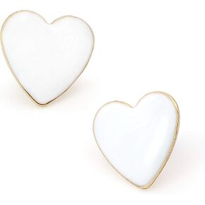 أقراط القلب الكبيرة الملونة المينا لطيف آخر الأقراط النساء الفتيات صديقة هدية عيد الحب in Kuwait