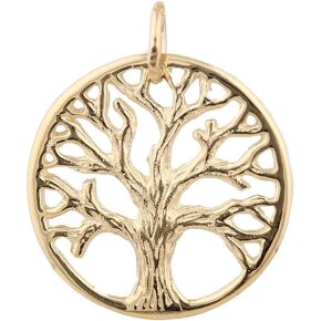 Solid 14k Gold Tree of Life Pendant Necklace Christmas Birthday Gifts for Women Family Gifts for Grandma Mom Teacher Teen Best Friend