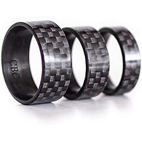 6/8/10mm Handmade 3K Carbon Fiber Ring for Men Women – Carbon Fiber Wedding Band Ring for Men – Unisex Rings Comfort Fit