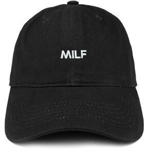 Trendy Apparel Shop Milf Embroidered Soft Cotton Low Profile Dad Hat Baseball Cap