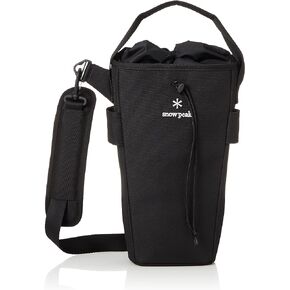 Snow Peak's Stake Shoulder Bag, UG-450, Polyester, PVC, Nylon, EVA, for Carrying Solid Stakes, Camping Product, Designed in Japan, Lifetime Product Guarantee, One Size, Black