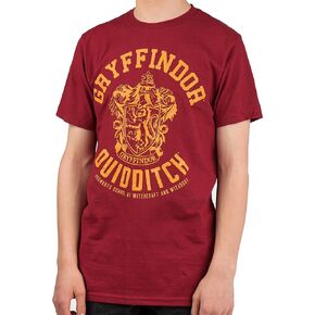 Harry Potter Gryffindor Quidditch Adult T-Shirt Red