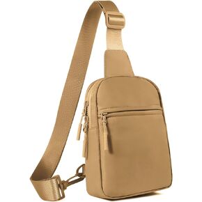 Titosha Small Sling Bag Crossbody Bags for Women Trendy with Extended Strap Mini Chest bag Daily Bag Two-way Plastic Zipper