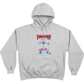 Thrasher Kid Cover Hoodie - Ash