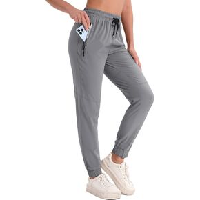 MAGCOMSEN Women's Hiking Joggers Pants Lightweight Quick Dry Gym Workout Running Pants with Pockets Outdoor Sweatpants