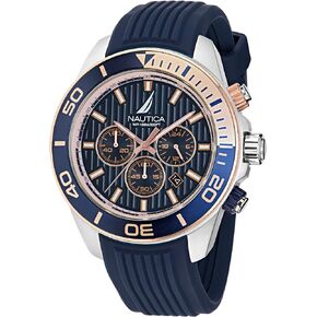 Nautica Men's NAPNOF304 One Blue Silicone Strap Watch
