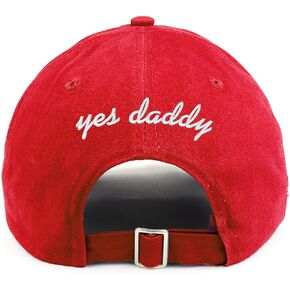 Trendy Apparel Shop yes Daddy (Back) Embroidered 100% Cotton Dad Hat