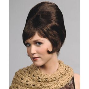 Beehive Wig B-52 1960s Theater Short Beahive Women's Side Curl Color White