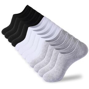 Lngwioo 12 Pairs No Show Socks Men Women Crew Socks Ankle Socks Low Cut Socks