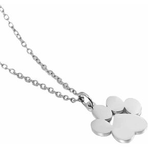 Jude Jewelers Stainless Steel Cute Cat Dog Pet Paw Style School Class Party Necklace