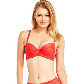 Women's Full Cup Push Up Lace Bras (Pack of 6)-38C-Lily