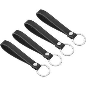 PATIKIL Leather Keychain, Key Ring Chain Ring Universally Key Hook Holder Accessories for Men and Women
