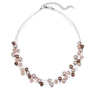 Layered Choker Freshwater Pearl Necklace - Fashion Jewelry Necklace Gifts For Women