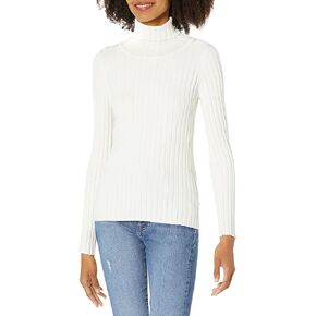 The Drop Women's Amy Fitted Turtleneck Ribbed Sweater