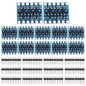 HUAREW IIC I2C Logic Level Converter Bi-Directional Module with 4 Way Channels 5V to 3V Shifter Compatible with Arduino(12 pcs)