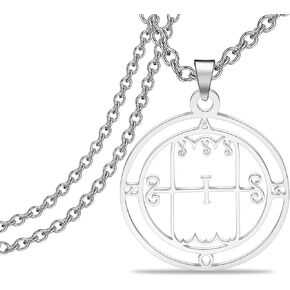 Lywjyb Birdgot 7 Amon Demon Seal Necklace Goetia Sigil necklace Lemegeton Jewelry Lesser Key Occult Gift