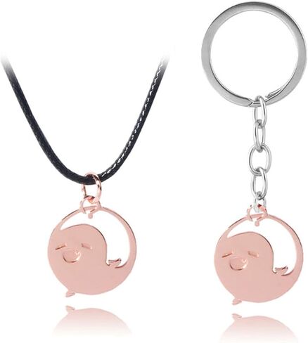 ZNTU Hu Tao Ghost قلادة ومجموعة سلسلة المفاتيح لعبة Genshin Impact Merch كوسبلاي مجوهرات إكسسوارات قلادة لطيفة للأولاد والبنات in Kuwait