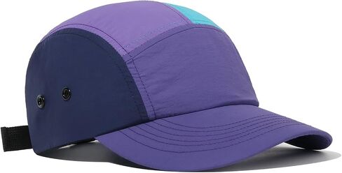 CLAPE 5 Panel Cap Waterproof Trucker Cap Curved Bill Baseball Cap Dad Cap Color-Blocked Hat Summer Breathable Outdoor Cap in Saudi Arabia