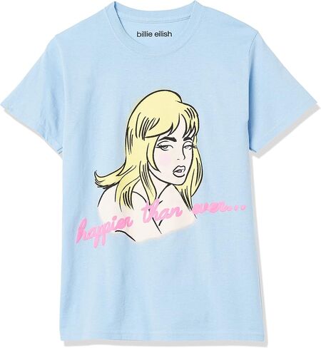 Billie Eilish Exclusive Official Au Revoir Happier Than Ever T-Shirt in Kuwait