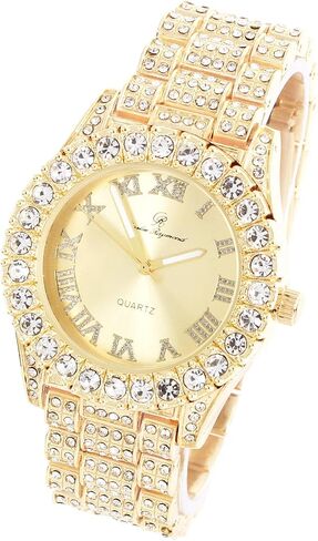 مجموعة ساعات King and Queen Bling'ed Out His and Hers Hip Hop Matching - مثالية للزوجين الأقوياء اليوم - ST10327ML His and Hers in Kuwait