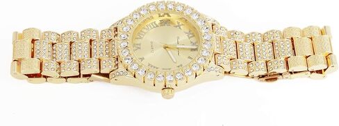 مجموعة ساعات King and Queen Bling'ed Out His and Hers Hip Hop Matching - مثالية للزوجين الأقوياء اليوم - ST10327ML His and Hers in Kuwait