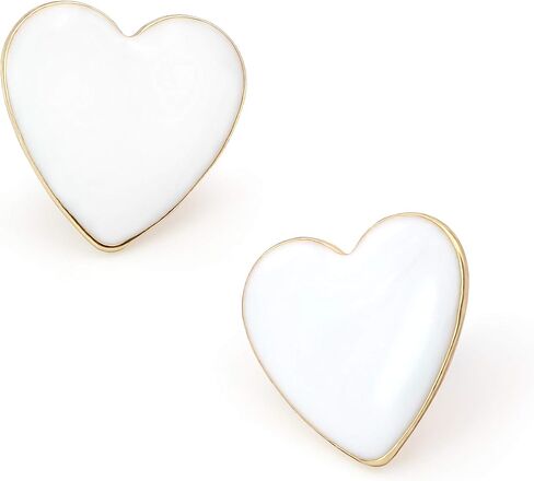 أقراط القلب الكبيرة الملونة المينا لطيف آخر الأقراط النساء الفتيات صديقة هدية عيد الحب in Kuwait