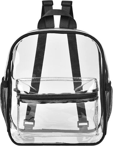 حقيبة ظهر شفافة صغيرة معتمدة من ملعب الظهر للعمل والحفلات الموسيقية والسفر والرياضة in Kuwait