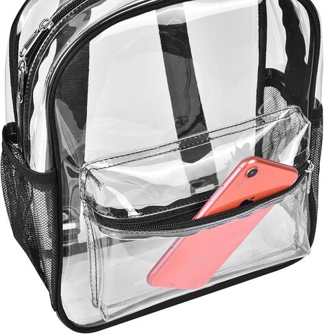 حقيبة ظهر شفافة صغيرة معتمدة من ملعب الظهر للعمل والحفلات الموسيقية والسفر والرياضة in Kuwait