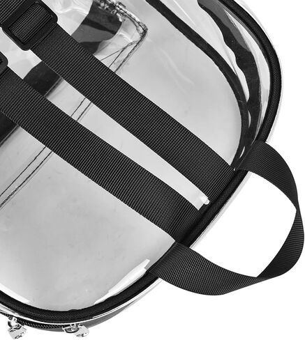 حقيبة ظهر شفافة صغيرة معتمدة من ملعب الظهر للعمل والحفلات الموسيقية والسفر والرياضة in Kuwait