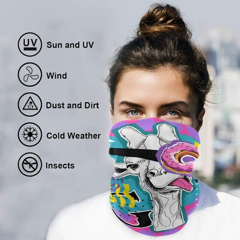 Visesunny أقنعة الرأس متعددة الوظائف وشاح عصابات الرأس للحماية من الغبار والشمس للرياضات الخارجية in Saudi Arabia