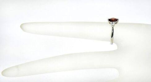 RB Gems Sterling Silver 925 Ring Genuine Gemstone Marquise 8X4 mm, 0.91 Cts, Rhodium-Plated Finish in Kuwait