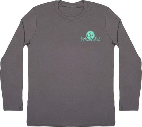 تي شيرت Southern Couture SC Classic Paisley The Elephant on Longsleeve نسائي كلاسيكي مناسب - فحمي in Kuwait