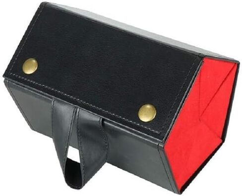 حقيبة منظمة للنظارات الشمسية المحمولة - حامل نظارات من جلد البولي يوريثان قابل للطي | مناسب للسفر | تصميم معلق | مثالي للسفر والاستخدام اليومي | تناسب كلا من الرجال والنساء in Kuwait