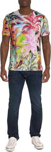 Robert Graham Men's Limelight Short-Sleeve Knit Graphic Tshirt in Saudi Arabia