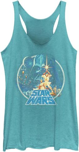 STAR WARS Women's Officially Licensed Vintage Victory Junior's Racerback Tank in Saudi Arabia