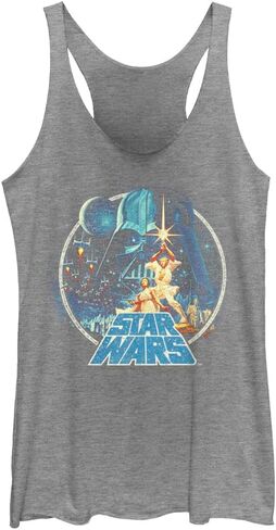 STAR WARS Women's Officially Licensed Vintage Victory Junior's Racerback Tank in Saudi Arabia