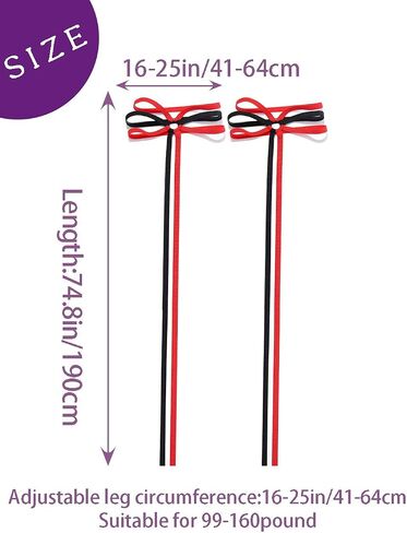 Lorealri Blue/Red Leg Wraps Rave Elastic Garter with O Ring Rave Outfits Festivals Exotic Costume for Women and Girls in Kuwait