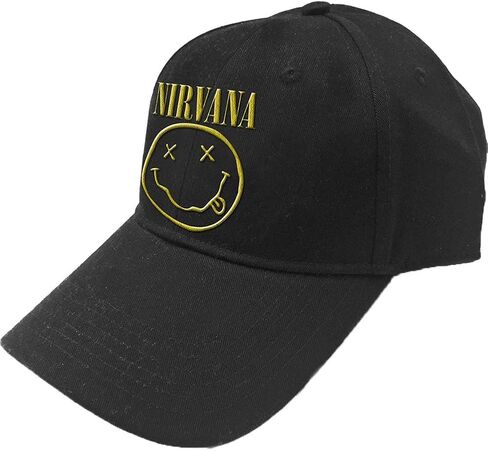 شعار Nirvana للرجال وقبعة بيسبول مبتسمة باللون الأسود in Saudi Arabia