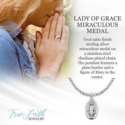 Petite Our Lady of Grace Miraculous Medal, 5/8 Inch in Kuwait