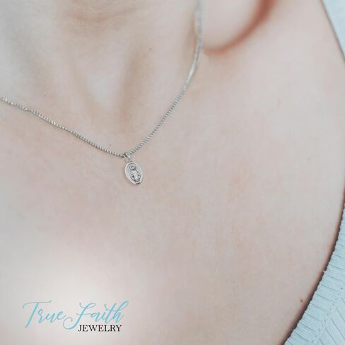 Petite Our Lady of Grace Miraculous Medal, 5/8 Inch in Kuwait