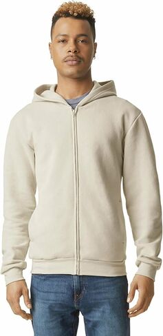 سويت شيرت بغطاء رأس بسحاب كامل من الصوف العاكس للجنسين من أمريكان أباريل، GRF497AA in Kuwait