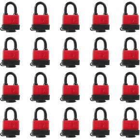Lock, Laminated Steel Keyed padlock, Keyed Alike Locks, Big Key Head, Normal Shackle Padlock-Pack of 24
