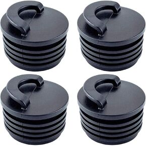 4 Pieces Kayak Scupper Plug Kayak Scupper Stopper Bung Drain Hole Plugs Kayak Scupper Stoppers Plugs Bungs Canoe Conical Stopper Bung Diameter 1.57 Inch Replacement Accessory, Black