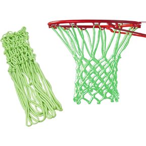 شبكة كرة السلة الليلية تتوهج في الظلام، شبكة دائرية مضيئة في الهواء الطلق، شبكة كرة سلة مضيئة تعمل بالشمس في الهواء الطلق، شبكة كرة سلة مضادة للسوط، مادة نايلون حجم قياسي للمدرسة الرياضية الخارجية in Kuwait